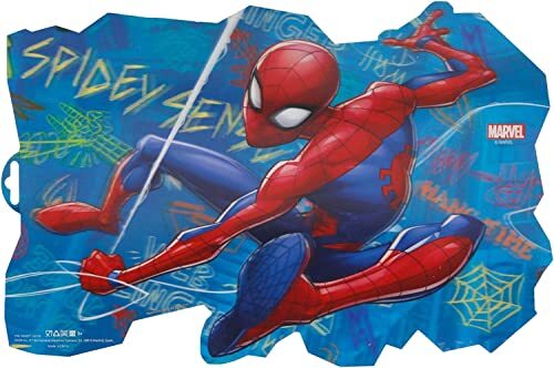 ALMACENESADAN -4725, Spiderman lenslenzen, herbruikbaar, BPA-vrij, afmetingen 43 x 29 cm (8435510347253)