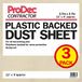 ProDec Contractor 3 pak 12ft x 9ft Contractor Poly Backed Dust Sheet Drop Cloth voor schilderen decoreren van trappen, gangen, gangen en vloeren, absorbeert morsen, geen doorlekken, herbruikbaar
