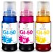 Canon GI-50 cartouches d'encre, couleurs C, M, Y, pour Canon Pixma GM2050, GM4050, G5050, G6050, G7050