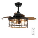 Cecotec EnergySilence Aero 3600 Plafondventilator met Licht, Goud, 92 cm, 25W, 6 Snelheden, Afstandsbediening, Timer