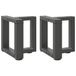 VidaXL Salontafelpoten 2 stuks T-vormig 30x25x30-31 cm Staal Antraciet