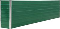 vidaXL Plantenbak verhoogd 320x40x77 cm gegalvaniseerd staal groen