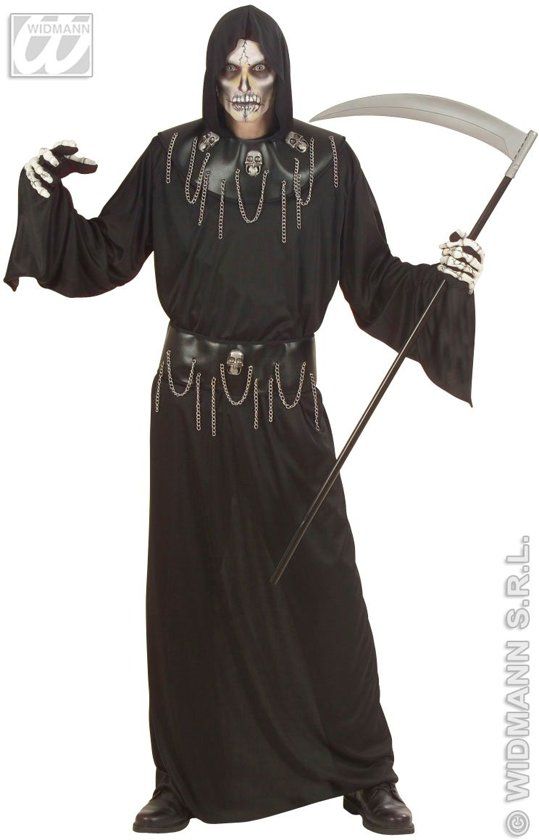 Widmann Spook & Skelet Kostuum Horror Schedelmeester Kostuum Man Small Halloween Verkleedkleding