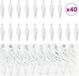 vidaXL Kerst Spiralvormige Bal 40 stuks Zilver