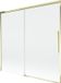 Mexen Rox tweedelige verschuifbare badwand 170 x 150 cm, transparant, goud