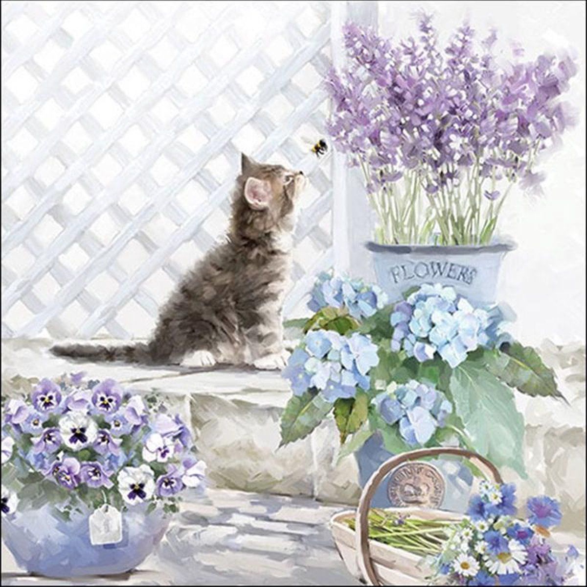 Ambiente Servetten - 33x33cm - 20 stuks - Kitten