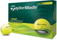 TaylorMade Tour Response Golfballen 2025 - Geel - 12 Stuks