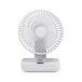 wonderlamp Fanito Tafelventilator, wit, oscillerend, 4 snelheden, oplaadbare accu, 13 uur autonomie, draagbare bureauventilator zonder kabel