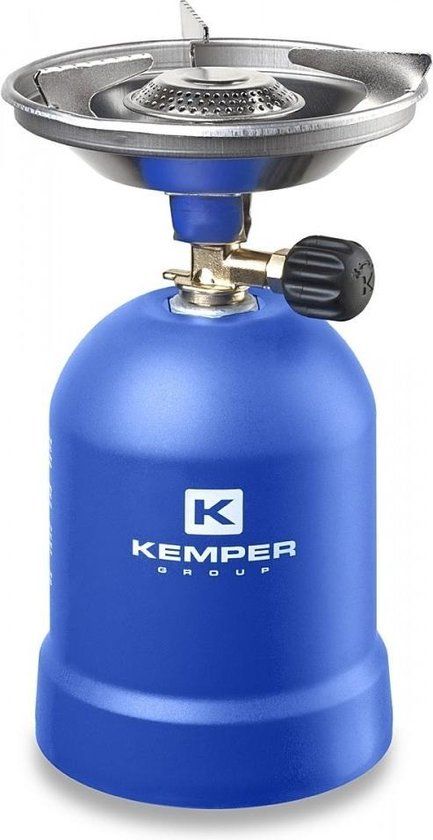 Kemper Gaskooktoestel met windbescherming 1200 Watt Blauw