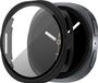 Bandz Housse rigide avec protecteur d'écran - Convient pour Samsung Galaxy Watch 9/8 - 44mm - Coque de protection en plastique rigide - Couverture complète (noir)