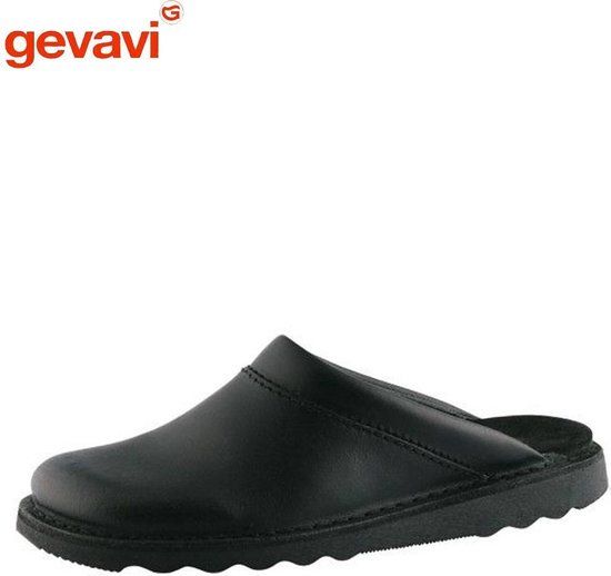 Gevavi Leren herenmuil 2165 - Zwart maat 45