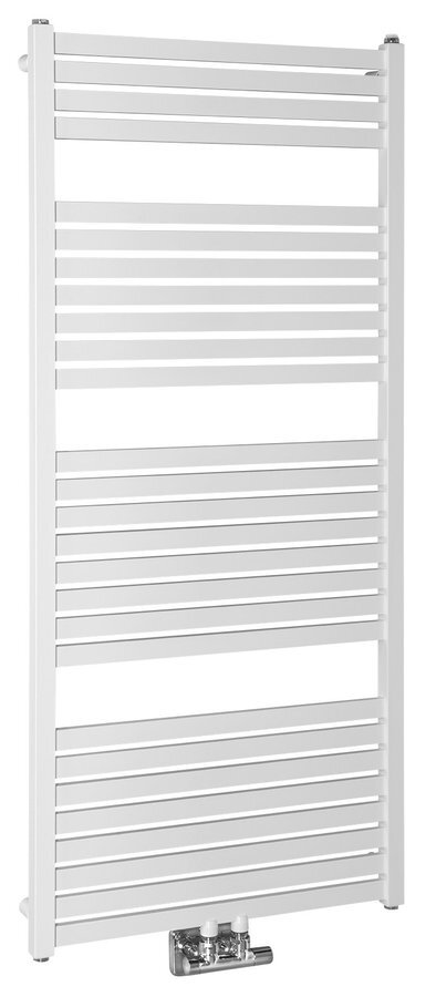 Aqualine Tondi handdoek radiator 60x133 wit