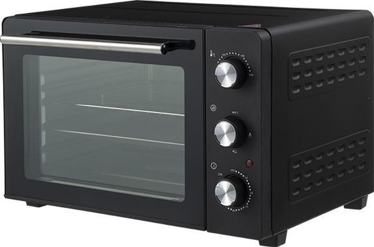 Deski Premium Elektrische Mini Oven - 30 Liter - RVS/Zwart