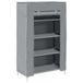 VidaXL Schoenenkast 60,5x30x97 cm vliesvlies grijs