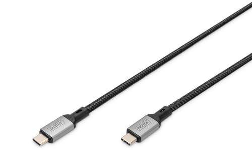 DIGITUS USB-C-kabel – USB4 – 3 m – 20 Gbps – video 8K 30 Hz, 4K 60 Hz – 60 W Power Delivery 3.1 – compatibel met Thunderbolt 3 – zwart