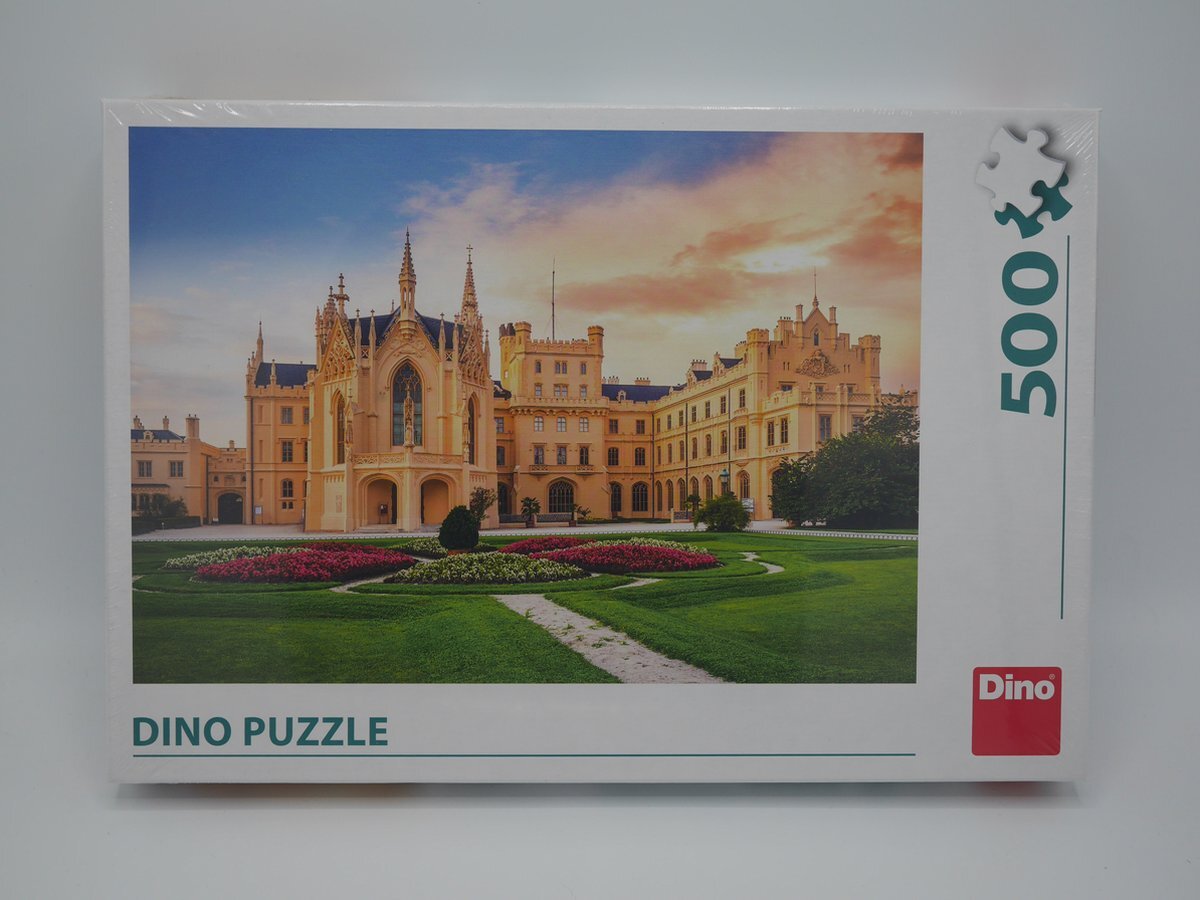 Dino Puzzel van het Letnice kasteel Tsjechie, 500 stukjes