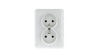 LUMINA2 Hager Lumina2 Dubbel stopcontact 230V/16A, Wit