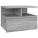 VidaXL Nachtkastje zwevend 40x31x27 cm bewerkt hout grijs sonoma eiken