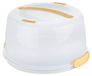 Merkloos Icecat Koelschaal voor het serveren van gerechten, transportbox voor taarten met deksel, diameter 34 cm