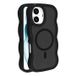 iPhone 16 Plus Coque hybride magnétique bord d'onde - Noire