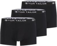 Tom Tailor - Korte boxershorts in een set van 3 - Maat S/4 - black-black-black