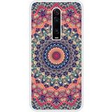 Mi 9T Mandalla rose bedrukt siliconen hoesje