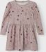 NAME IT NMFODETTA DRESS - Gebloemd - Grijs - Lange mouw - Jurk - Katoen
