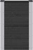 vidaXL Verhoogde plantenbak Zwart 50 x 30 x 72 cm WPC en Aluminium