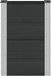 vidaXL Verhoogde plantenbak Zwart 50 x 30 x 72 cm WPC en Aluminium