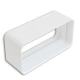 Ventilatie CG126B ABS-koppeling voor rechthoekige ventilatiebuizen 120 x 60 mm.