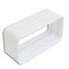 Ventilatie CG126B ABS-koppeling voor rechthoekige ventilatiebuizen 120 x 60 mm.