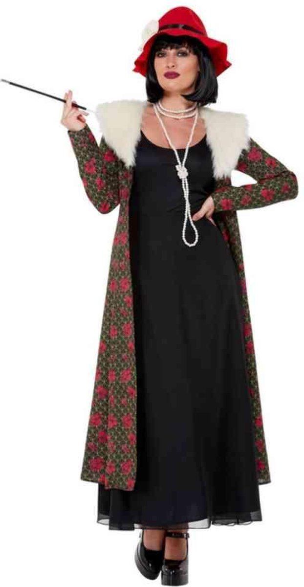 Smiffys Kostuum - 20s Gangster Moll Zwart - M