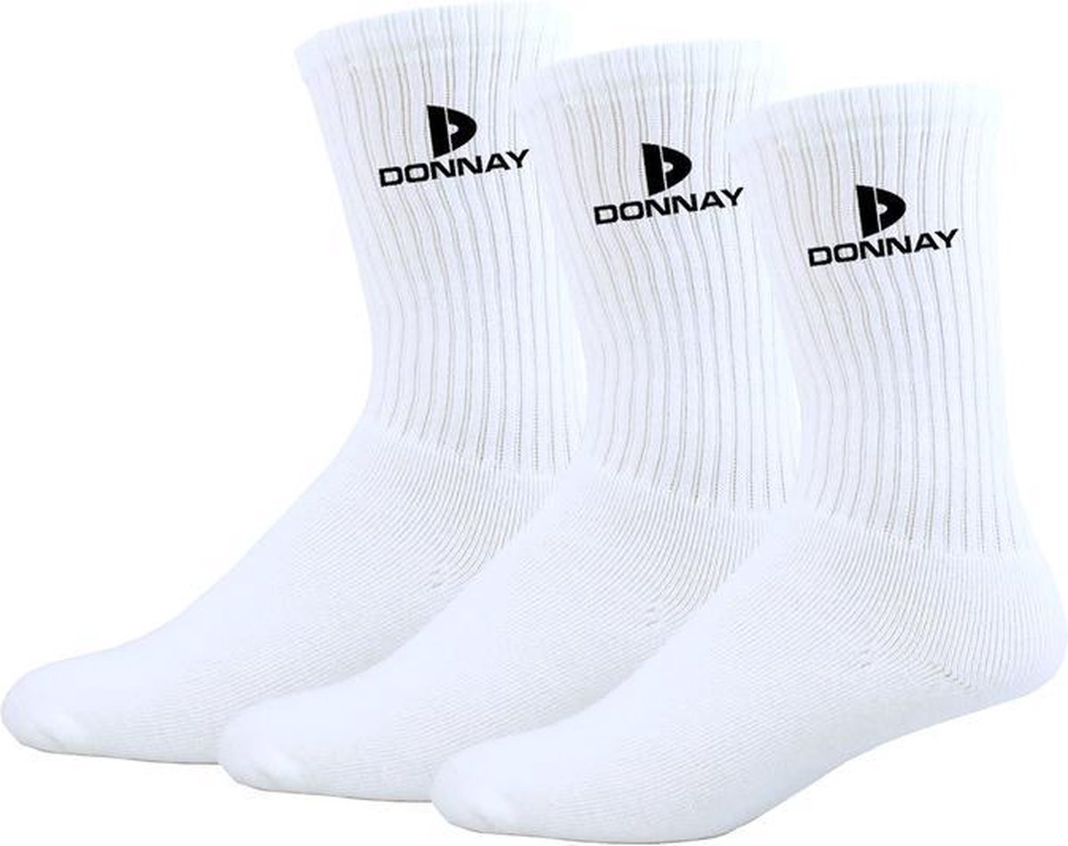 Donnay sportsokken polykatoen wit 3 paar