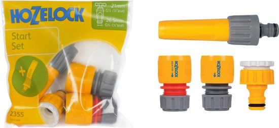 Hozelock startset : verstelbare tuinspuit incl. koppelingen