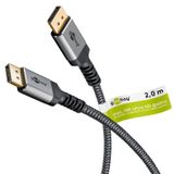 Goobay 75680 DisplayPort kabel 2 m Zwart