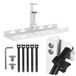Maclean Onder-Bureau Kabelhouder voor Stekkerdozen | Gereedschapsloze Klembevestiging | 40 cm Organizer voor Bureau Home-Office Gaming Werkplek tot 5 kg (Wit, 1 niveau/Lengte: 400 mm)