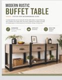 Rustic Buffet Table Woodworking Plans