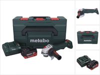 Metabo WPB 18 LT BL 11-125 Quick accu-haakse slijper 18 V 125 mm borstelloos + 1x accu 5,5 Ah + oplader + metaBOX
