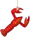 Vondels Boule de Noël - Homard 14cm en Verre, Couleur Rouge