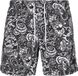 Urban Classics Tattoo Zwemshorts Mannen Zwart/Wit 3XL