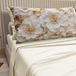 PETTI Artigiani Italiani - Beddengoed voor tweepersoonsbed, katoen met kussenslopen met digitale print, compleet laken voor tweepersoonsbed, bloemenpatroon 33 crème, 100% Made in Italy