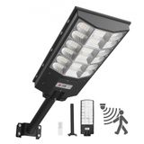 VEVOR Lampadaire Solaire Extérieur 12000 W Projecteur LED Solaire 900000 lm pour Allée Parking Cour, avec Détecteur de Mouvement, Télécommande, Éclairage du Crépuscule à l'Aube, Étanche IP65, Lot de 1