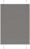 vidaXL Plissé rolgordijn 95x150 cm stofbreedte 94,4 cm antraciet