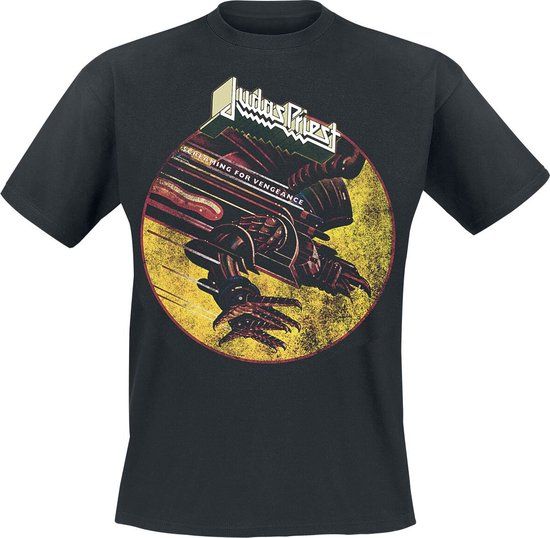 Judas Priest SFV Distressed Heren T-shirt - zwart - XXL
