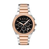 Armani Exchange Herrenuhr, Quarz-Chronographenwerk und 42 mm Gehäusegröße mit Edelstahlarmband