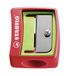 STABILO - puntenslijper - woody 3 in 1 | puntenslijper, voor extra dikke potloden, 12x, rood/groen