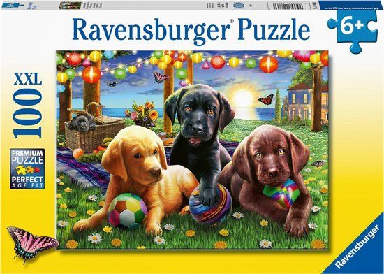 Ravensburger Honden picknick Puzzel - 100 stukjes - 6+ jaar