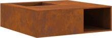 vidaXL Vuurkorf Roestkleurig 100 x 100 x 30 cm Weervast Staal