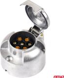 Amio Trekhaak stekker 7 polig - stekkerdoos 7 pins - Aluminium