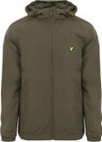 Lyle & Scott Jas Zip Through Olijfgroen - Maat XXL - Heren - Tussenjas